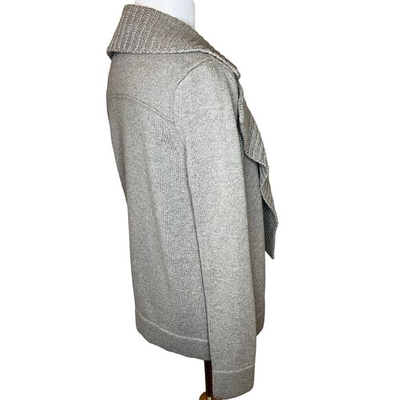 Gap‎ Women's Sz XSmall Gray Wool Blend Open-Front Long Sleeve Cardigan Sweater - Picture 4 of 10